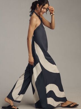 Anthropologie Halter Jumpsuit